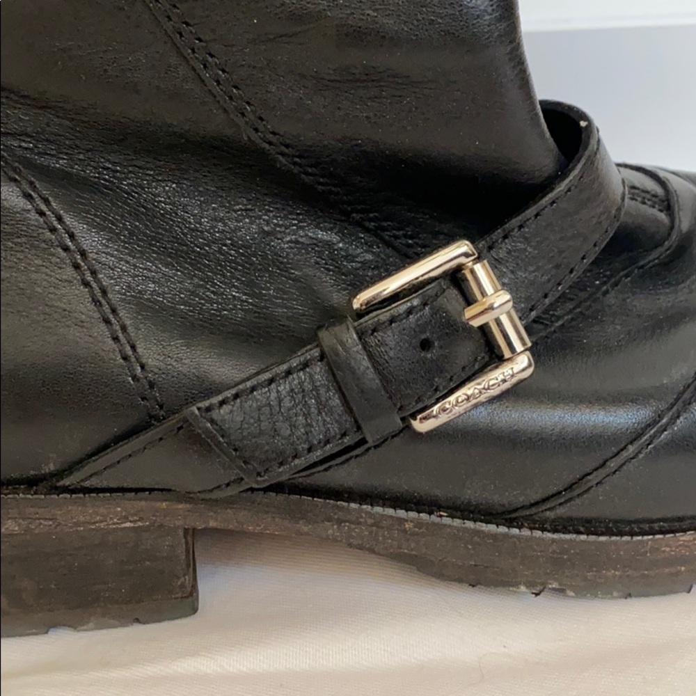 Coach Lawrencia Tumbled Glazed Riding Boots - Picture 3 of 13